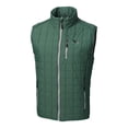 thumbnail image 2 of Men's Cutter & Buck Hunter Green New York Jets Helmet Rainier PrimaLoft Eco Insulated Full-Zip Puffer Vest, 2 of 3