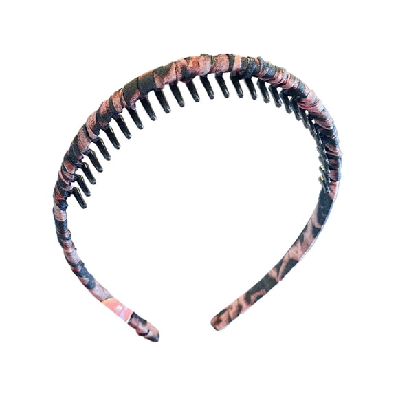 Teeth Headbands For Women Non Grip Hair Hoops Soft Stretchable Comb Hair Accessories Multicolor