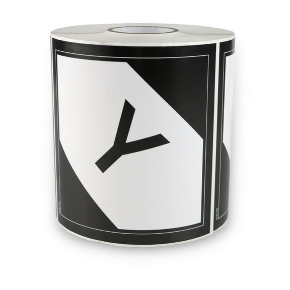 FindTape Regulated DOT Shipping Labels [Manufactured in USA]: 4 in. x 4 in. (Limited Quantity Symbol / "Y") 500-labels