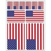 10 x Vinyl Stickers Set Decals USA American National Flag Car Motorcycle Helmet D 39