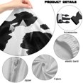 thumbnail image 6 of KUIFORTI Black Cow Print Gaming Chair Seat Cover Polyester Gaming Chair Seat Cover with 2Pcs Armrest Slipcover Anti Scratch Pet Resistant Guard for Office and Computer Chairs, 6 of 7