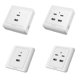 thumbnail image 2 of Receptáculo de los enchufes USB del mercado 18w 220v del cargador de pared USB Typec de los enchufes de pared del USB, 2 of 5