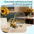 thumbnail image 6 of Teacher Appreciation Gifts Acrylic Heart Plaque, End of Year Teacher Thank You Gift,  Desk Decor Keepsake & Paperweight（Style 4）, 6 of 8