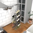 thumbnail image 4 of Premium Acrylic Wine Holder – Wine Rack Holds 9 Bottles, Lightweight & Portable with Handle, Easy Assembly, Fits All Bottle Types, Ideal for Kitchen, Bar, or Shop Use – Made in USA, 4 of 7