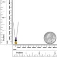 thumbnail image 2 of Gem Stone King Yellow Citrine Black Onyx Purple Amethyst 3 Stone Pendant Necklace for Women (1.05 cttw, Gemstone Birthstone, Round 5MM, 4MM and 3MM, with 18 inch Chain), 2 of 3