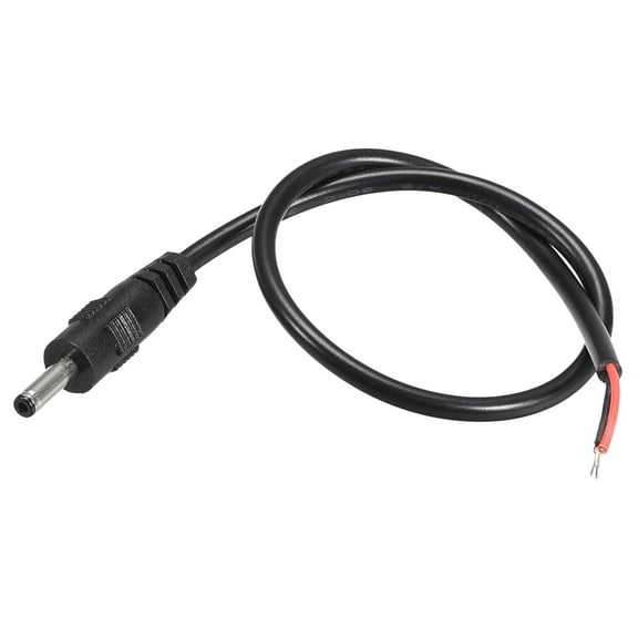 Uxcell 5 Pack DC Power 3.5mm x 1.35mm 1A 30cm,Barrel Male Plug Connector Pigtail