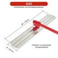 thumbnail image 3 of BeesClover 48" x 8" Magnesium Bull Float for Concrete Finishing, Round End Concrete Float, Extruded Magnesium Alloy Blade for Multi-Angle Floating, 3 of 7