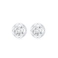 thumbnail image 2 of Rosec Jewels Lab Grown Diamond Stud Earrings for Women - 5 MM - EF-VS Quality, 925 Sterling Silver, 2 of 6