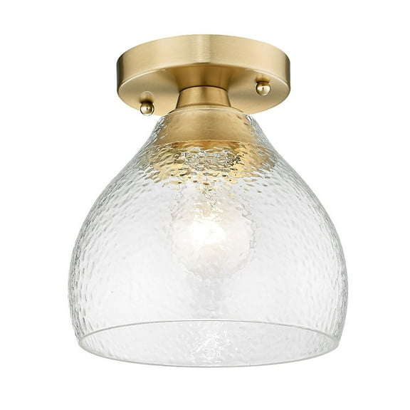Golden Lighting Ariella 1-light Semi-Flush Mount in Brushed Champagne Brass