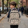 thumbnail image 4 of Yspwyqan Girls Lightweight Backpack for School, 17" Backpack for Little Girls with Front Pocket, Fits 15.6 Laptop, Camo Bow Cute Purse for Elementary Primary Back to School Gifts, 4 of 7