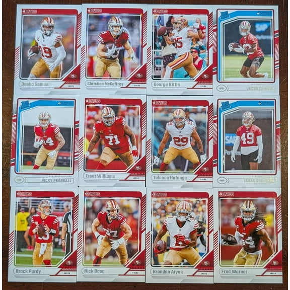2024 Donruss San Francisco Team Set Kittle Purdy McCaffrey Samuel