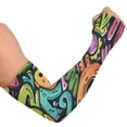 thumbnail image 2 of ALAZA Funny Character UV Sun Protection Arm Sleeves UPF 50+ Compression Cooling Sleeve 1 Pair, 2 of 7