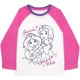 thumbnail image 5 of Disney Princess and Minnie Mouse Long Sleeve Tees 3 Pack, Princesses Minnie Mouse Long Sleeve T-Shirt 3-Pack Bundle Set for Girls (Size 2T-7), 5 of 12