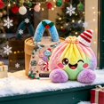 thumbnail image 4 of Christmas Bun Pillows Home Decor Giant Dumpling Pillow Cute Plush Stuffed Steamed Dumpling Slow Rebound Plush Pillow Decompression Fidget Stress Squeeze Ball for Adults Anxiety Relief-Christmas-13#, 4 of 6