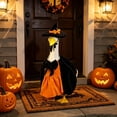 thumbnail image 6 of AZXY HalloweenPorch Goose Outfit, Fits 23‑Inch Porch Goose Statue, Witch‑Themed Goose Clothing, Goose Cloth, Fall Costume for Cement Plastic Goose, Outdoor Yard Patio Garden Porch Decor, 6 of 8