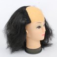 thumbnail image 1 of Pelucas de Halloween Pelo calvo Mascarada Fiesta de disfraces Divertido Cosplay Prop Negro, 1 of 2