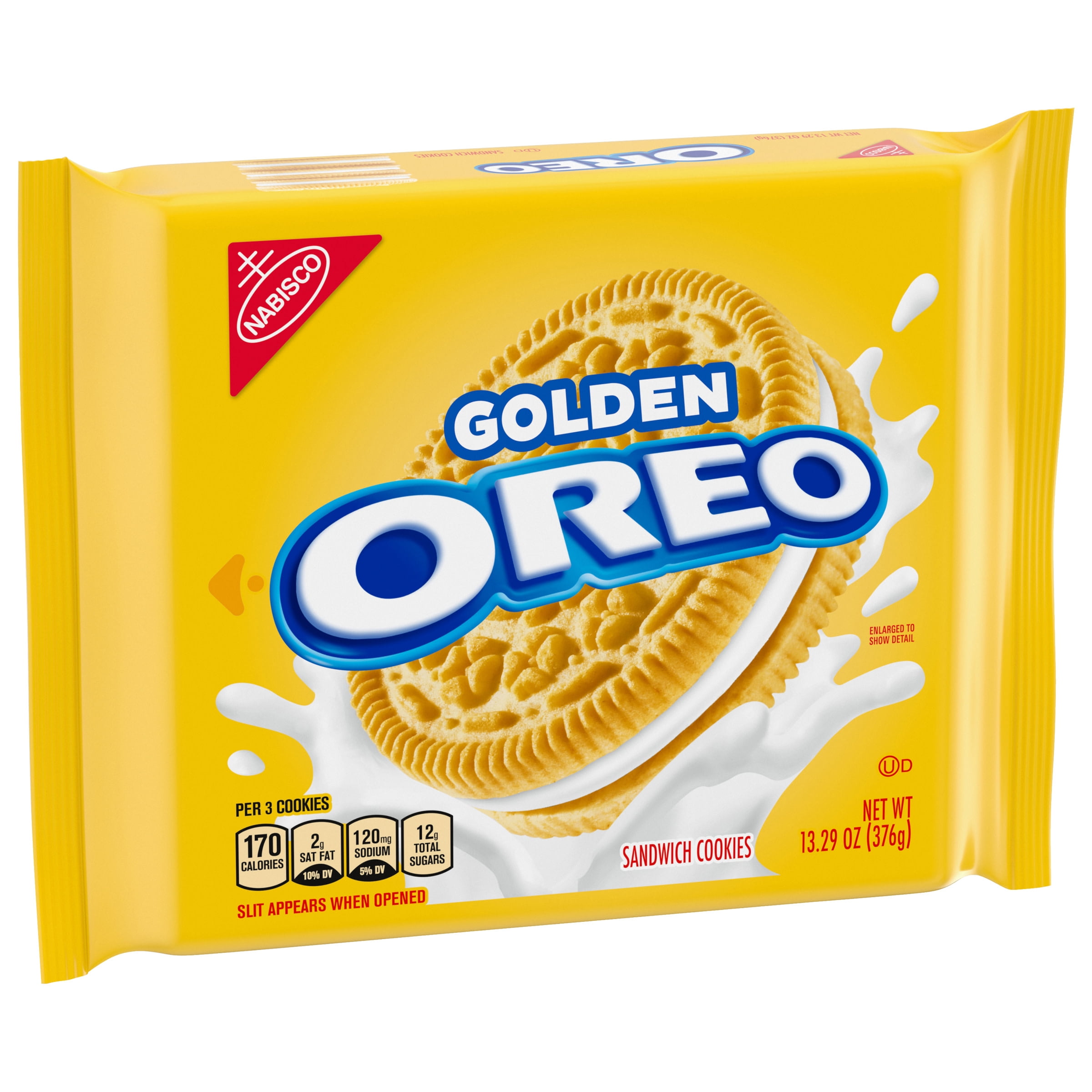 (3 pack) OREO Golden Sandwich Cookies, 13.29 oz