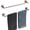 Brushed, variant on 18-Inch Brushed Towel Bar - SUS304 Stainless Steel Wall Mounted Towel Holder, Rustproof Space-Saving Towel Hanger Bathroom Accessories, 2-Pieces