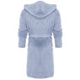 thumbnail image 5 of Winter Plush Long Shawl Collar Bathrobe Soft Home Wear Cozy Long Sleeve Robe, 5 of 8