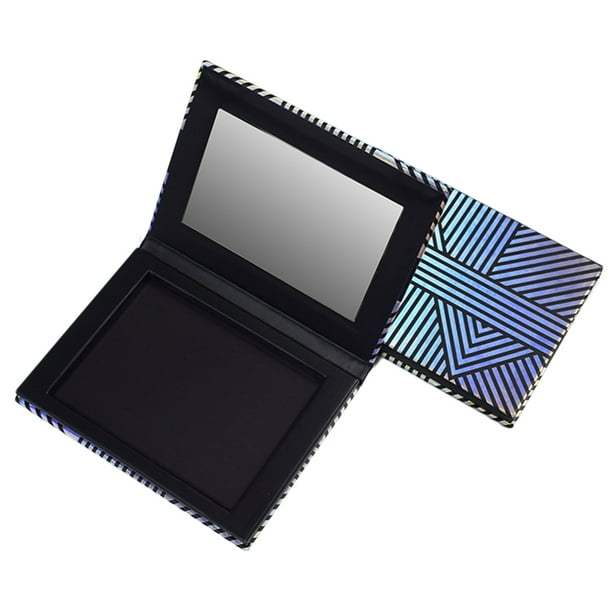 EeaseMX Caja organizadora de maquillaje magnética vacía con espejo, rellenable, para sombras de ojos y cosméticos.