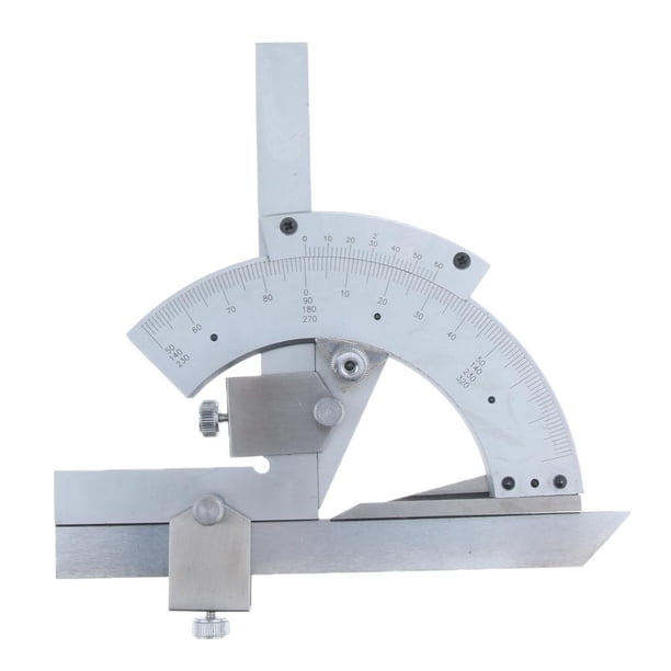 Medición de precisión de regla de buscador de ángulo de transportador de bisel de material acero inoxidable de 320 degree, perfecta para trabajos de construcción, e