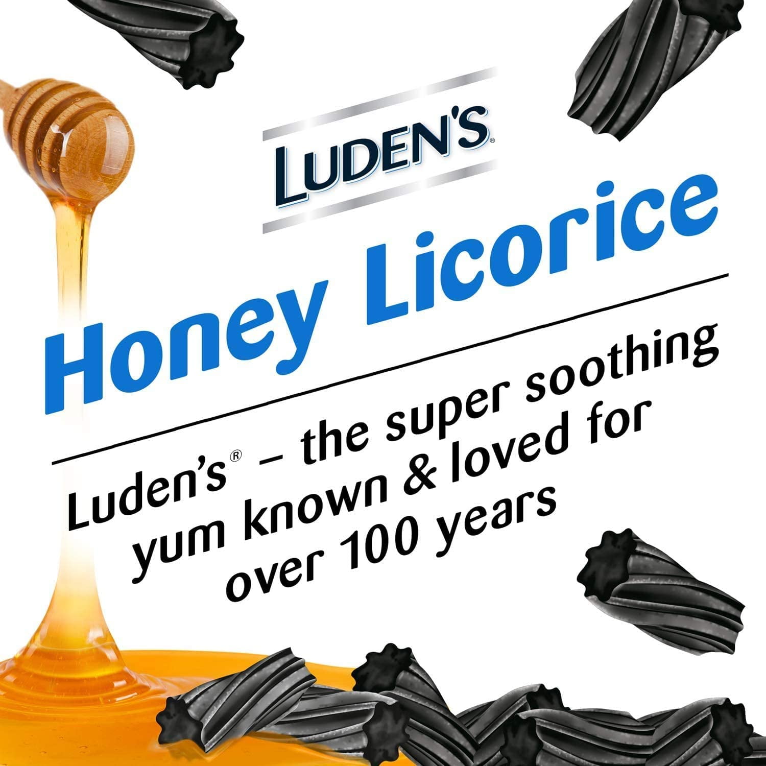 8 Bags Of Luden's Honey Licorice Throat Drops 30 Count Each