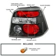 thumbnail image 3 of Spec-D Tuning Euro Black Tail Lights Compatible with 1999-2006 Volkswagen Golf/GTI/R32/TDI MK4, Left + Right Pair Assembly, 3 of 7