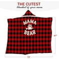 thumbnail image 2 of Buffalo Plaid Wearable Blanket Hoodie - Birthday and Christmas Gifts for Mom, Wife - From Daughter, Son, Husband, 2 of 6