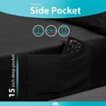 thumbnail image 5 of DREAMCARE - Bed Sheets Set - Queen Size Sheet with Side Pocket - 4pcs Set, 15 inches, Black, 5 of 7