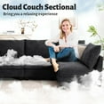 thumbnail image 4 of 136 '' Modern U-Shaped Modular Sectional Sofa, Couch with Center Console, Cup Holders, Storage Ottoman, and Built-in USB Charger, 4 of 9