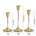 thumbnail image 3 of Candlestick Holders,Taper Candle Holder for Candlesticks Vintage Candle Stick Candle Holders for Fireplace Party Dining Home, 3pcs, 3 of 6