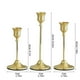 thumbnail image 3 of Juego de candelabros de hierro forjado de 3 • Candelabros de aleación de aluminio y metal • Plata, negro, rosa dorado, amarillo • 8,66x8,27x2,76 pulgadas • Decoración navideña para bodas de la cena, 3 of 6