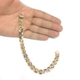 thumbnail image 4 of JewelStop 14k Yellow And White Gold Mariner Link Mens Bracelet, 8.5", 4 of 5