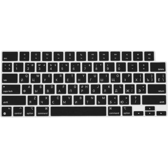 ProElife Russian Keyboard Cover Skin for 2022 MacBook Air 13.6 inch with M2 Chip & 2021 MacBook Pro 14.2 inch (A2442) /