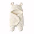 thumbnail image 1 of Wrap Your Newborn in Cozy Warmth with Our Ultra Soft Winter Fleece Teddy Bear Swaddle Blanket, 1 of 4