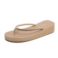 thumbnail image 4 of Jamicy Women's Flip Flops Fashion Summer Beach Travel Solid Color Walking Thong Sandles Slip On Indoor Outdoor Shoes, 4 of 9