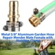thumbnail image 3 of 3 juegos de kit universal de reparación de mangueras de jardín de latón de 5/8 y 3/4 pulgadas, conector hembra y macho para manguera de agua con 4 abrazaderas de acero inoxidable., 3 of 8