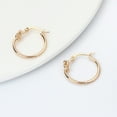 thumbnail image 4 of SUSHANG Round Metal Earrings Fashion Chunky Knot Thick Earrings Fashion Gold Plated Knot Hoop Earrings, 4 of 5