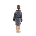 thumbnail image 2 of BC BARE COTTON Bare Cotton Kids Microfiber Fleece Shawl Robe - Boys - Gray - Small, 2 of 3