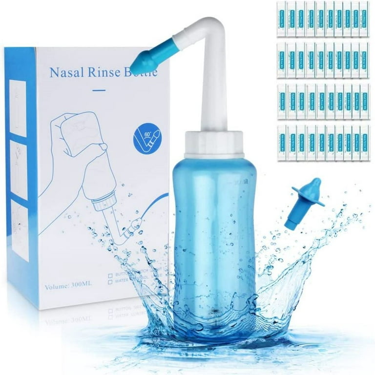 300ml Nasal Wash Neti Pot Nose Cleaner Bottle Irrigator Sinus Rinse  Child/Adult