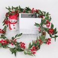 thumbnail image 6 of HomeKingdee Artificial Hanging Willow Vines with Red Berry Christmas Garland - Faux Hanging Willow Leaf Ivy Red Berries Greenery Rattan Christmas Wedding Party Wall Mantel, 6 of 7
