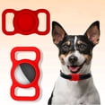 thumbnail image 4 of Greeniant Funda protectora de silicona para mascotas, buscador de GPS, y gato, lazo para Airtags para Locator Tracker, Suministros para perros Rojo Greeniant PT000451-05B, 4 of 6