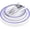 Blue Rim, variant on 125-Piece White and Blue Fancy Plastic Plates Disposable with Silverware, Elegant Dinnerware for Weddings, Holiday Party China, Set of 25 Dinner + Salad Plates, 25 Spoons, 25 Forks, 25 Knives
