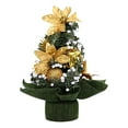 thumbnail image 2 of Snowy Flocked Mini Christmas Tree,Artificial Tabletop Christmas Tree in Rustic Burlap Base for Office Desk Home Decor,Christmas Tree with Ornament for Desktop Bedroom Indoor Holiday Party Decorations, 2 of 2
