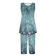 thumbnail image 4 of Conjunto de Verano para las Mujeres Casual Impreso sin Mangas Cuello Redondo Y Pantalones Recortados de Dos Piezas, 4 of 9