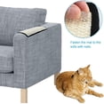 thumbnail image 4 of Waxgamo 2-Pack Cat Scratching Mat, Natural Sisal Cat Scratch Pad, 11.8"x15.8" Furniture Protector for Sofa & Carpet, Reversible Cat Scratcher Mat with Velcro and Twist Nails, 4 of 9