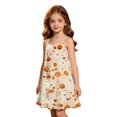 thumbnail image 4 of LIIPEE Girls Halloween Graphic Nightgown Spaghetti Strap Sleep Dress Kids Cozy Sleepwear 5-14 Years, 4 of 5