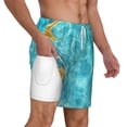 thumbnail image 2 of Balery Coral And Seashell On The Beach Mens Swim Trunks Swim Shorts for Men Quick Dry Inseam Beach Shorts with Compression Liner Pocket-Large, 2 of 9