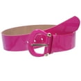 thumbnail image 3 of Women's Wide High Waist Horseshoe Buckle Wide Patent Leather Belt, 3 of 4