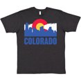 thumbnail image 3 of Inktastic Colorado Flag and Skyline T-Shirt, 3 of 5